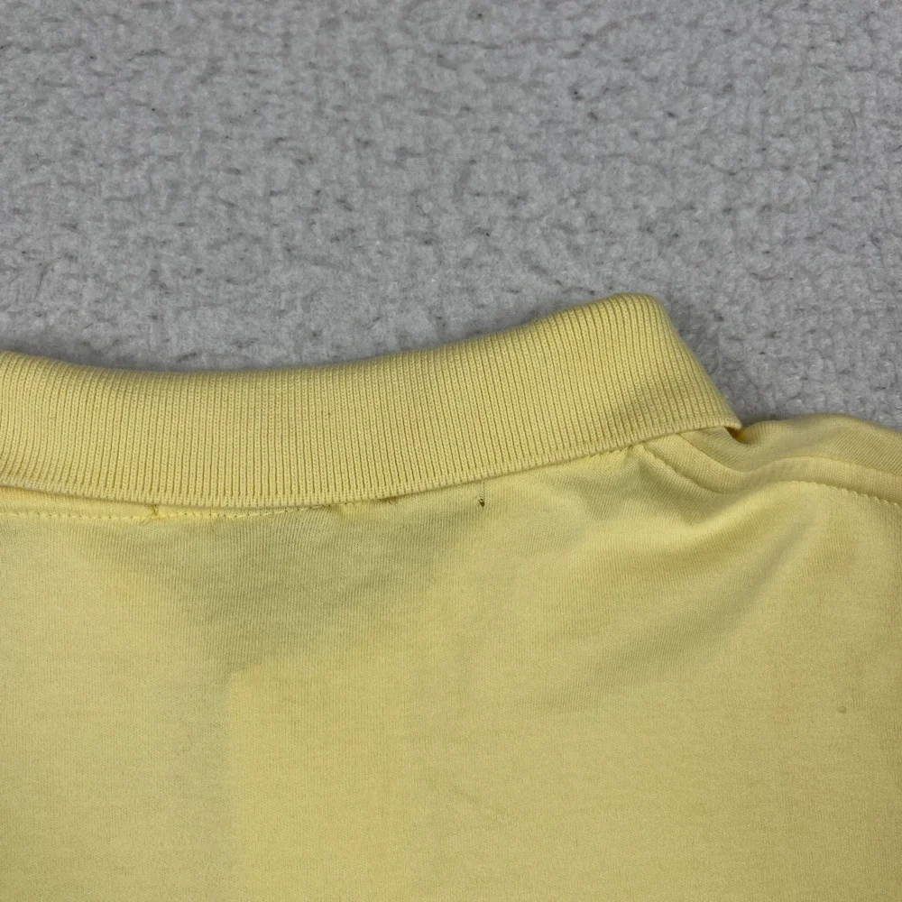 Polo Ralph Lauren Polo Shirt Mens Medium Yellow Short Sleeve Cotton Classic
